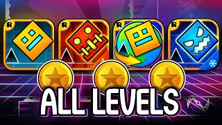 Every Geometry Dash Level ALL COINS GD Meltdown World Subzero [upl. by Anivas]