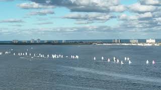 2024 junior Olympic sailing festival drone footage over Jensen beach [upl. by Dikmen]