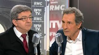 Échange tendu entre Mélenchon et Bourdin sur le Venezuela [upl. by Maddy]