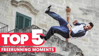 Top 5 Freerunning Moments From Red Bull Art Of Motion [upl. by Remat803]