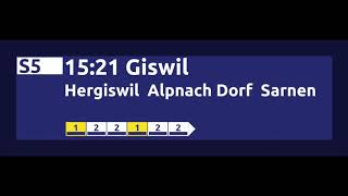 ZB Hergiswil Matt Einfahrt S5 nach Giswil [upl. by Atterbury]