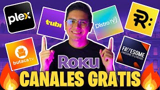 TODOS los CANALES GRATIS en ROKU 2024 💜  TOP los MEJORES CANALES para Roku LEGAL [upl. by Giovanna]