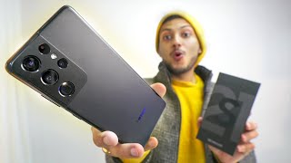 Samsung S21 Ultra Unboxing and Quick Look  Matte Black Magic [upl. by Millburn668]