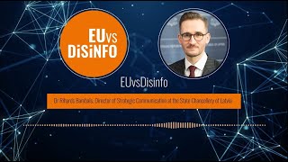 EUvsDisinfo in conversation with Dr Rihards Bambals [upl. by Ezitram]