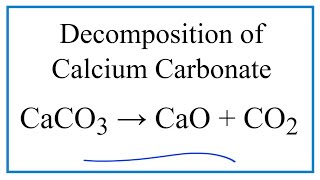 How to Balance CaCO3  CaO  CO2 Decomposition of Calcium Carbonate with 🔥 heat [upl. by Aytida]