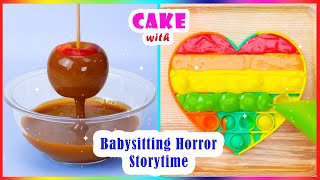 🤫 Babysitting Horror 🌈 Most Satisfying Rainbow Chocolate Cake Decorating Storytime [upl. by Idnod125]