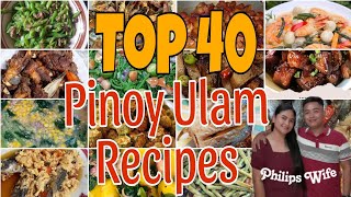 TOP 40 ULAM recipes nating mga Pilipino HD [upl. by Asoramla]