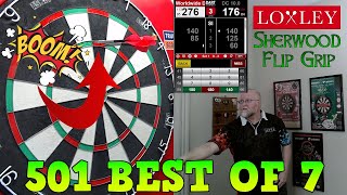 Best of 7 Using The LOXLEY Sherwood Flip Grip Darts [upl. by Rihana]