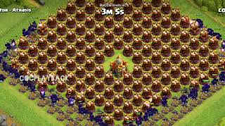 100 x Super Pekka and Pekka vs Full Base Max Wizard Towers  Clash Of Clans [upl. by Osbourne677]