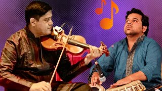 INDIAN CLASSICAL MUSIC  RAAG BHAIRVI  DRUT GAT  VIOLIN COVER BY SAMIR KARMAKAR  music shorts [upl. by Rech]