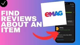 Where to find reviews about an item in the Emag app [upl. by Camp820]