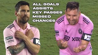 Messis Impact Unleashed All Goals Assists Key Passes amp Missed Chances for Inter Miami [upl. by Etnomal]