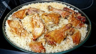 Pule me oriz ne tave  Receta Tradicionale  Simple Pot Chicken Rice [upl. by Hyozo]