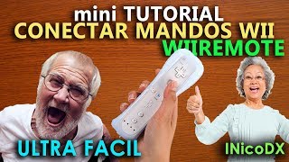 Como conectar mandos wii remote nuevos joysticks de Nintendo wii mini tutorial en español [upl. by Alva]