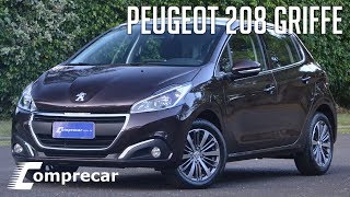 Avaliação Peugeot 208 Griffe [upl. by Ecirtemed961]