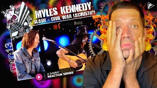 SMOKIN PIECE TO END OFF Slash amp Myles Kennedy  Civil War Acoustic Reaction MM Series 12 [upl. by Mur]