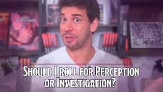 DnD Mastering Perception vs Investigation [upl. by Dyob386]