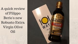 Filippo Berio Olive Oil Review [upl. by Flip80]