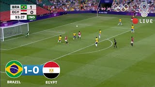 BRAZIL VS EGYPT 10  Tokyo Olympics quarterfinals 2021  brazil vs Mesir LIVE [upl. by Ettenuahs366]