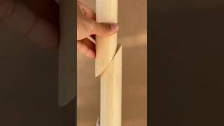 Great technique  beautifully join 2 round wooden bars short [upl. by Esom]