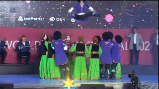 Karakalpak dance performance at Cheonan World Dance Festival 2024 in South Korea [upl. by Hilleary]