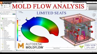 Mold flow Analysis tutorial in Autodesk Mold flow 🔥 Plastic Mold flow cimdesign onlinecoaching [upl. by Sancha]