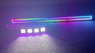 RGB LED Light Bars with 4PCS LED Offroad Light Pods [upl. by Etennaej]