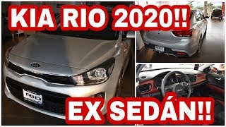 kia rio 2020 ex sedan  revisión completa  interior y exterior  en español [upl. by Anyat]