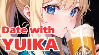 AI Date with YUIKA【AIイラストスライドショー】男子も女子も大歓迎！私の大好きなビールと餃子に付き合って！ [upl. by Durnan865]