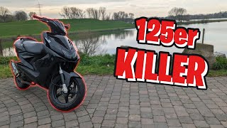 WAS eine BIEST  Über 100KMH mit einer 70ccm Yamaha Aerox  Hartriders [upl. by Seerdi]