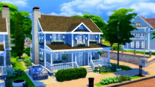 Blue Family Suburban  The Sims 4 Speed Build [upl. by Euh]