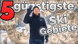 Die 5 günstigsten Skigebiete der Alpen [upl. by Pirri]