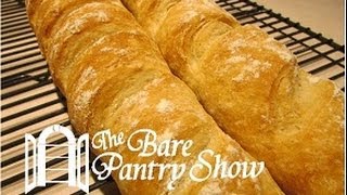 Easy Homemade Baguettes No Yeast Proofing [upl. by Kolnos]