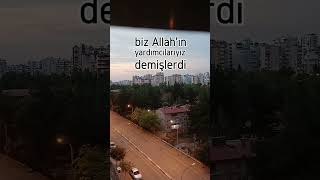 Saf suresi 14 Ayet meali allahuakbar kuranikerim kuranmealleri [upl. by Ellehc]