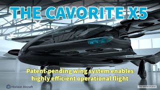 Horizon presents its longrange Cavorite X5 hybrid eVTOL  X5 CAVORITE A MISSION READY EVTOL DESIGN [upl. by Anerec412]