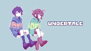 Two Humans  UNDERTALE Chara and Frisk Speedpaint [upl. by Soble]