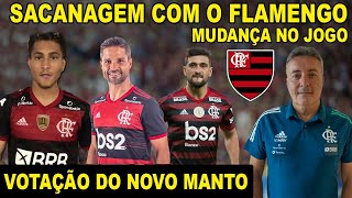 FLAMENGO PERDE JOGADOR POR CAUSA DO VASCO MUDANÇAS NO JOGO DO MENGÃO VOTAÇÃO DO NOVO MANTO E [upl. by Raf]