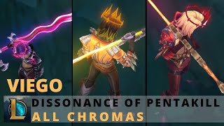 Dissonance of Pentakill Viego All Chromas  League of Legends [upl. by Renaldo592]