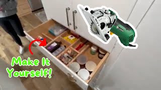 1 DIY Drawer Organizer Hack Rotorazer Saw [upl. by Dnalerb]