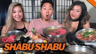 GOURMET KOREAN SHABU SHABU w LEENDA D  Fung Bros Food [upl. by Enilhtak504]