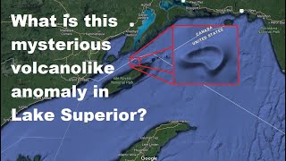 Lake Superior underwater mysterious crater anomaly  Volcano meteor megastructure [upl. by Hy]