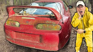 Abandoned Supercar MK4 Supra Turbo  First Wash in 15 Years  Car Detailing Restoration [upl. by Sert734]