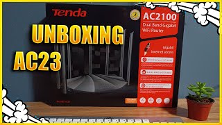 😶‍🌫️ROUTER TENDA AC23 CARACTERISTICAS UNBOXING [upl. by Laurianne]