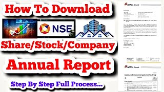 How To Download Company Annual Report Step By Step किसी भी कंपनी का Annual Report कैसे डाउनलोड करें [upl. by Ahsenac]