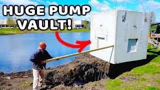 How to Install a Concrete Pond Pump Vault [upl. by Grantland816]