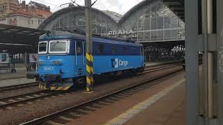 CD Cargo Class 123  123012 passing Praha Hlavní nádraží Station on 100924 [upl. by Mathia634]