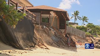 Demolition begins on eroding home near Sunset Beach [upl. by Brottman]