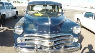 1950 Dodge Coronet Four Door Sedan Blu TurkeyRodRunDaytonaSpdwy112517 [upl. by Garson]