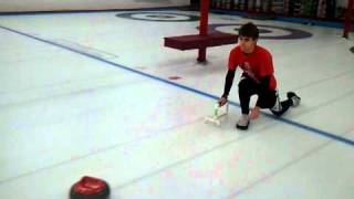 Schenectady Curling Club  Curling Nationals Playdowns Practice Shot [upl. by Lakin]