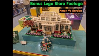 Lego Store Visit  Close Up Look At The XMen The XMansion 76284 And The Botanical Garden 21353 [upl. by Artsa]